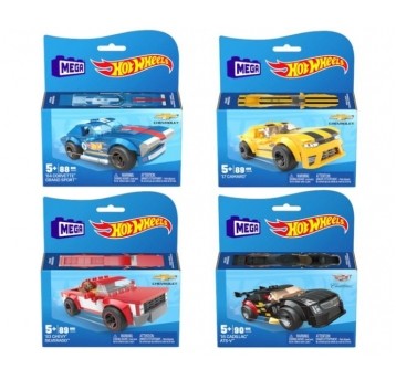 MEGA CONSTRUX KLOCKI HOT WHEELS AUTKO ASST /4