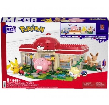 MEGA CONSTRUX KLOCKI POKEMON LEŚNE CENTRUM 648el/4