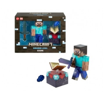 MINECRAFT DIAMOND LEVEL FIGURKA STEVE /3