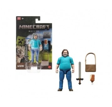 MINECRAFT MOVIE FIGURKA FILMOWA STEVE + AKCESORIA