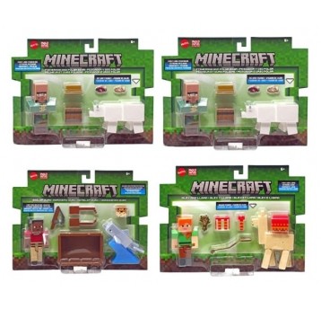 MINECRAFT ZESTAW 2PACK FIGUREK ASST/4