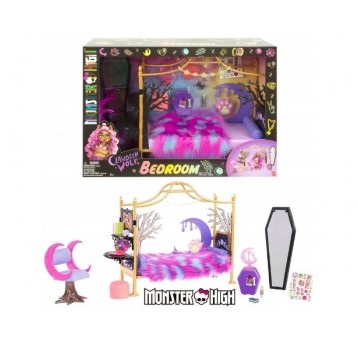MONSTER HIGH SYPIALNIA + ŁÓŻKO CLAWDEEN WOLF /