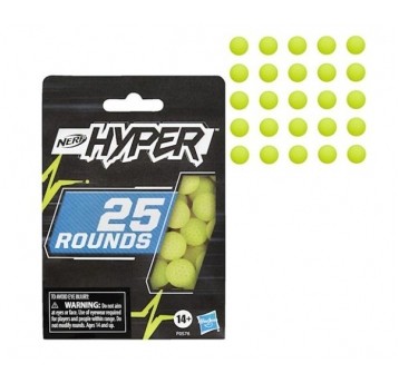 NERF HYPER KULKI 25szt ZESTAW UZUPEŁNIAJĄCY /24