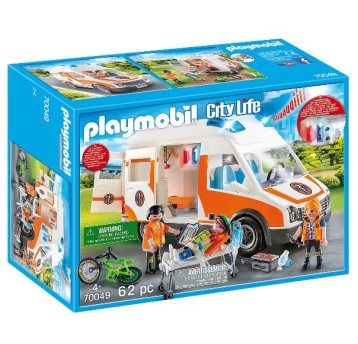 PLAYMOBIL CITY LIFE KARETKA ZE ŚWIATŁEM /DŹWIĘKIEM