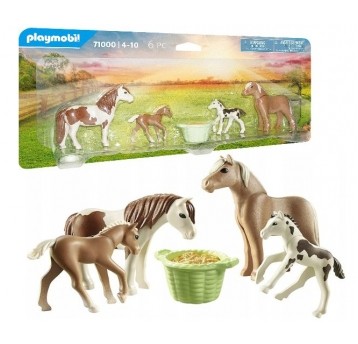 PLAYMOBIL FARM 2x KOŃ ISLANDZKI + 2x ŹREBAK /6