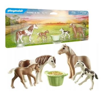 PLAYMOBIL FARM 2x KOŃ ISLANDZKI + 2x ŹREBAK /6