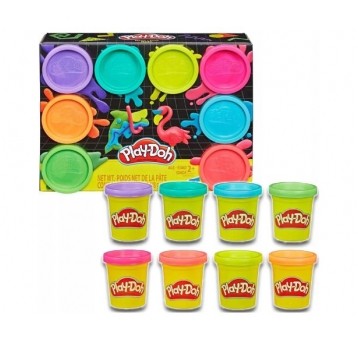 PLD PLAY DOH CIASTOLINA 8-PACK NEONOWE KOLORY/4