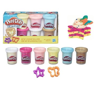 PLD PLAY DOH CIASTOLINA CONFETTI 6 TUB /4