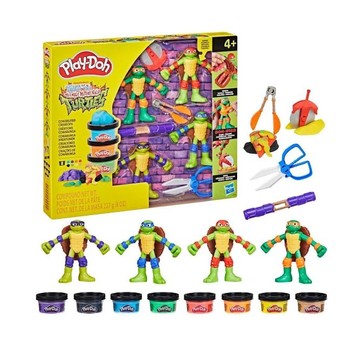 PLD PLAY DOH CIASTOLINA ZESTAW ŻÓŁWIE NINJA /