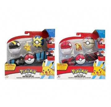 POKEMON CLIP N GO PAS POKEBALL + FIGURKA ASST/4