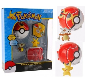 *** POKEMON POKE BALL PIKACHU + CUBONE /4