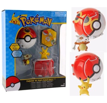 *** POKEMON POKE BALL PIKACHU + CUBONE /4