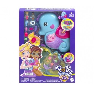 POLLY POCKET ZESTAW KONIK MORSKI TATA /4