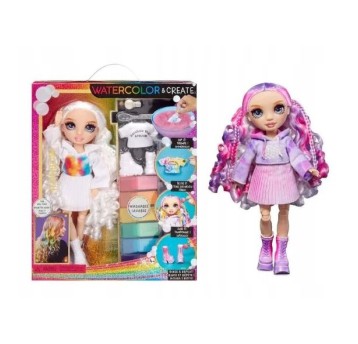 RAINBOW HIGH WATERCOLOR & CREATE PURPLE EYES /3