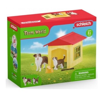SCHLEICH FARM WORLD BUDA DLA PSA + 2x FIGURKA / 2/12
