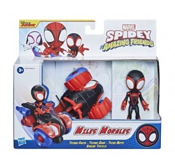SPIDEY AMAZING FRIENDS MILES MORALES + POJAZD /3