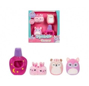 SQUISHMALLOWS SQUISHVILLE GLAM MAKEOVER 4PACK