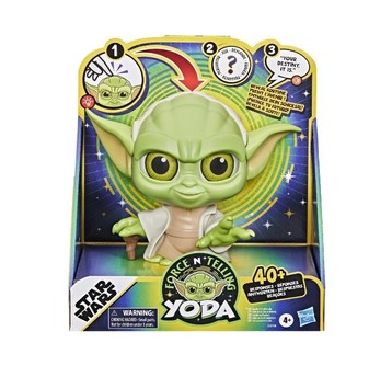 STAR WARS FORCE TELLING YODA FIGURKA SPEAKS ENGLISH /