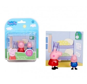 ŚWINKA PEPPA 2x FIGURKA - PEPPA + GEORGE /8