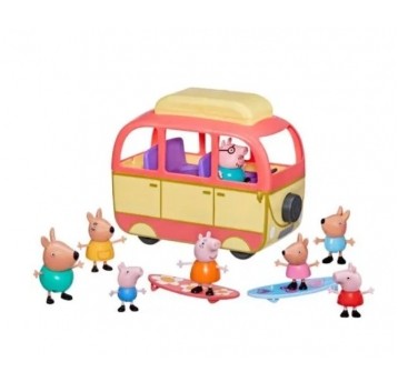 ŚWINKA PEPPA KAMPER + 8x FIGURKA BROWN BOX /8