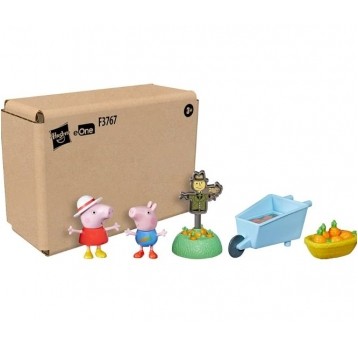 ŚWINKA PEPPA OGROD GARDEN+2 FIGURKI BROWN BOX /24