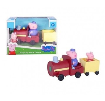 ŚWINKA PEPPA POCIĄG DZIADKA + 2x FIGURKA /2