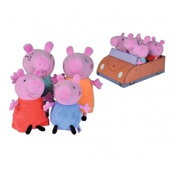 ŚWINKA PEPPA RODZINA W AUCIE 4 MASKOTKI /4