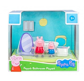 ŚWINKA PEPPA ZESTAW ŁAZIENKA + 2x FIGURKA /4