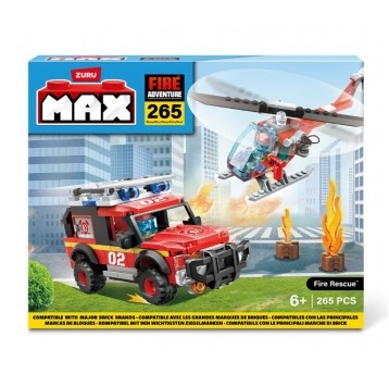 ZURU MAX CITY KLOCKI STRAŻ POŻARNA 265EL. /12