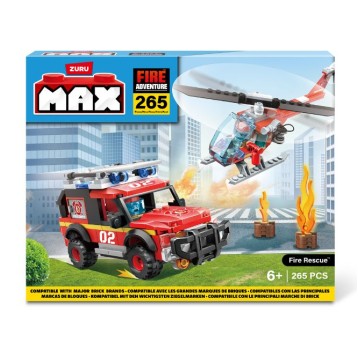 ZURU MAX CITY KLOCKI STRAŻ POŻARNA 265EL. /12