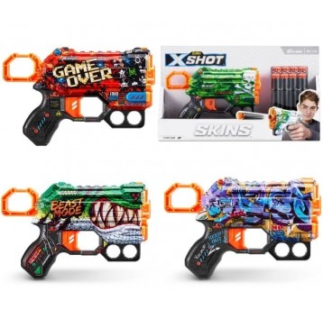 ZURU X-SHOT MENACE SKINS ASST. /12