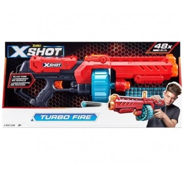 ZURU X-SHOT PISTOLET TURBO FIRE + 48 STRZAŁEK /4